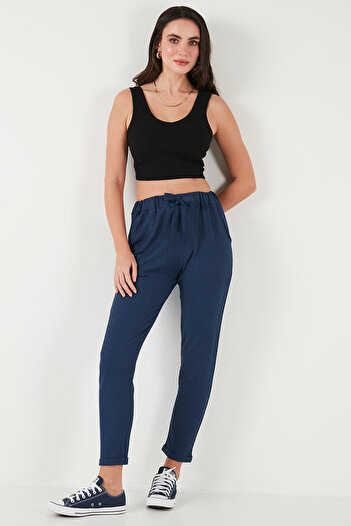 Lela Belted Pocket Short Leg Slim Fit Trousers Pants 5869017