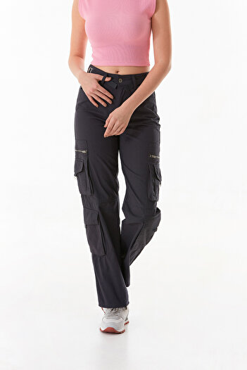 Fulla Moda Waist Belt Cargo Pocket Trousers