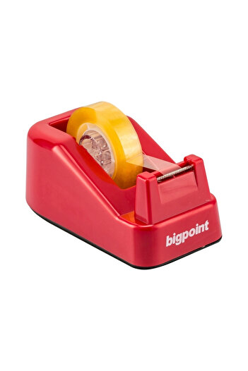 Bigpoint |   Tape Cutting Machine, 33 Mt, Small Size, Red, Compatible with 12-19 mm Tapes