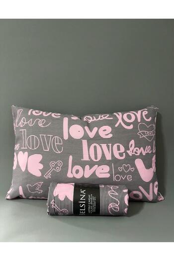 Pamuku Love Patterned Extra Large Elastic Bed Sheet Set