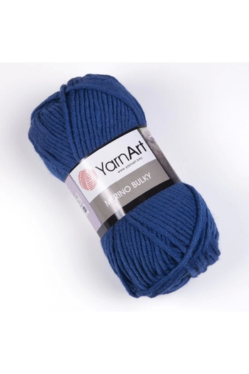 Yarnart Merino Bulky - Πλεκτό Χέρι Νήμα Σκούρο Μπλε-551