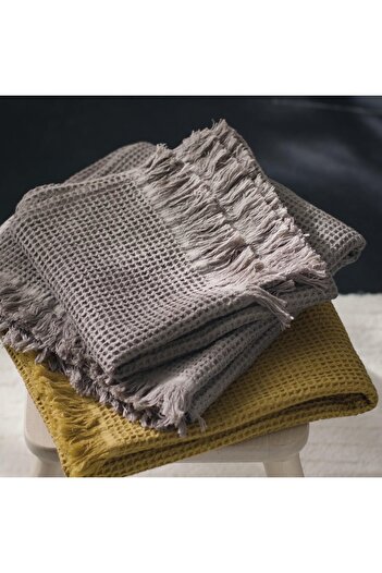 erorex Hand towel, light grey/brown, 40x70 cm