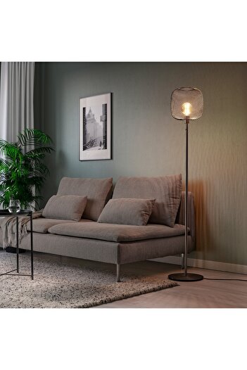 erorex Floor lamp base, nickel-plated