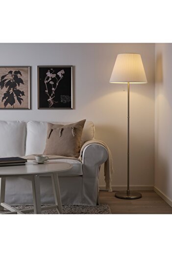 erorex Floor lamp base, nickel-plated