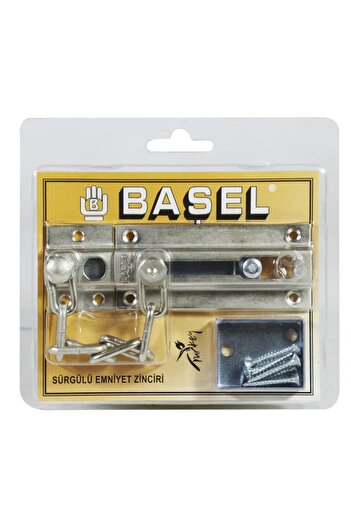 Badem10 Sliding Door Lock (Satin) Iron Window Safety Chain Steel Door Safety Chain Lock