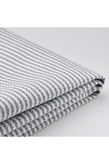 erorex Cover for footstool, Klovsta grey/white