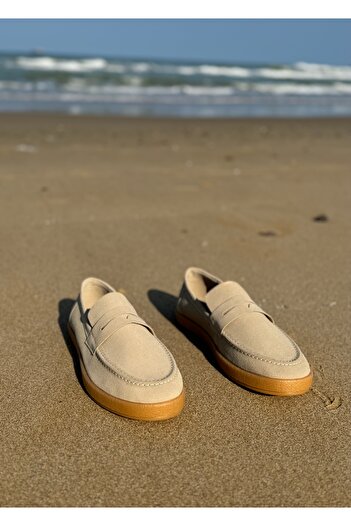 town walker Erkek Hakiki Deri Loafer Kauçuk Taban