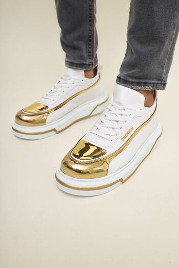 Chekich Ch241 Cbt Signature Line up Men's Shoes - White/Gold