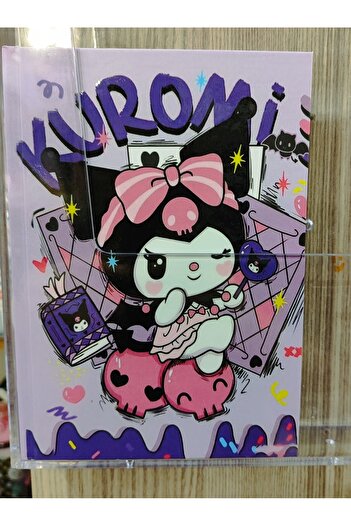 bundle island Hardcover Hard Cover Agenda Diary with Kuromi Figure Multi-Purpose Shaped Notebook Def23