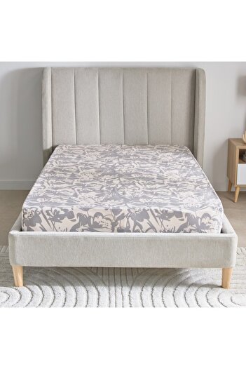 Home Box Aurora Heya Printed Cotton Single Fitted Sheet 90x200+33 cm