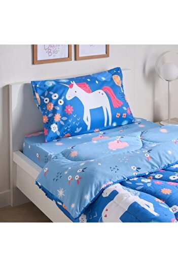 Home Box Ivy Meadows Unicorn 2-Piece Single Microfibre Comforter Set 135x220 cm