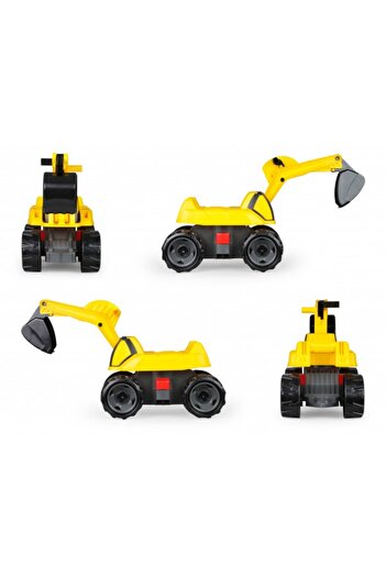 LENA Giga Trucks Excavator With Plastic Seat 68 Cm