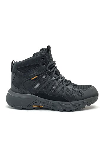 Greyder 17705 GR Αδιάβροχο Sympatex Sneaker Δερμάτινο Unisex Μποτάκια ΜΑΥΡΟ