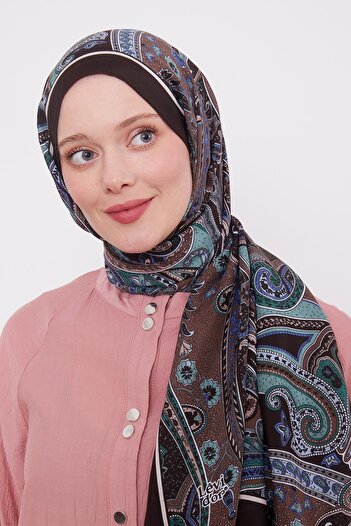 Levidor Mint Green Ethnic Pattern Royal Shawl