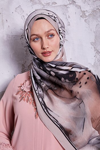 Levidor Stone Marbled Pattern Royal Shawl