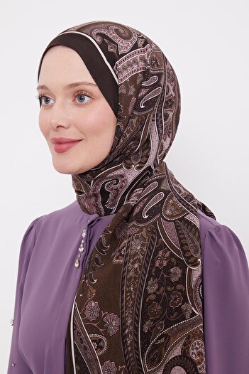 Levidor Dusty Rose Ethnic Pattern Royal Shawl