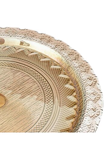 byahşap Turkish Glass Serving Platter With Base 32cm