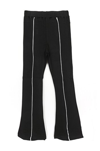 DobaKids Striped Girl's Spanish Seasonal Trousers Black