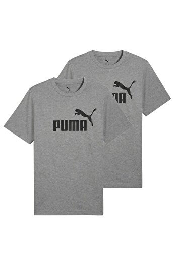 Puma Herren T-Shirt 2er Pack - ESS No.1 Logo Tee, Rundhals, Kurzarm, uni