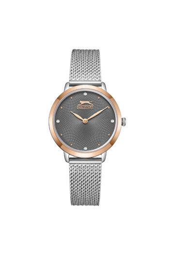 Slazenger SL.9.2397.3.02 Women Analog Display Watch & Stainless Steel Strap Silver