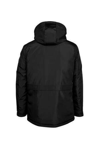 Hatemoğlu Black Regular Fit Judge Collar Hooded Coat