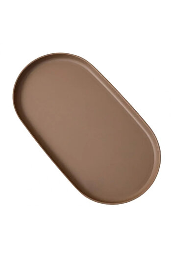 Choice 1pc Chocolate Fruit Plate Dessert Tray Stackable Oval Food Serving Tray Free Bone Dish Snack Plate R
