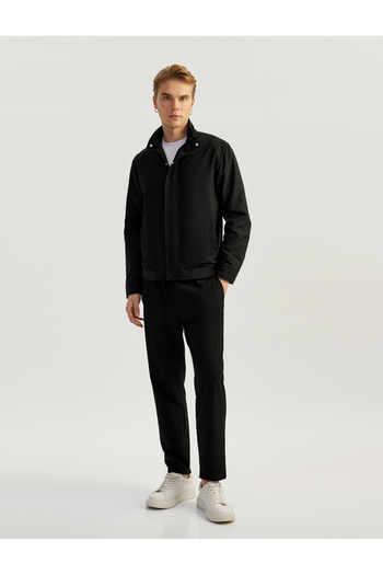 Koton Stand Collar Long Sleeve Pocket Detailed Zippered Seasonal Jacket
