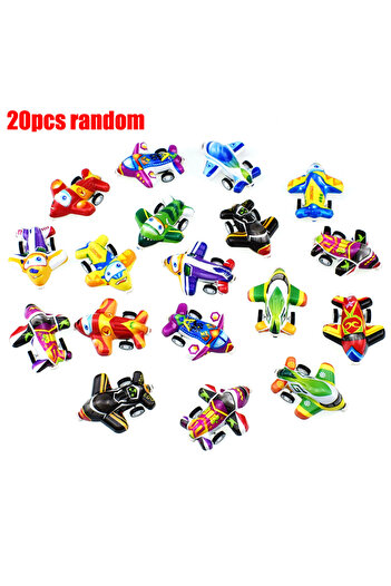 Choice 20pcs plane 20pcs/lot Cartoon Toys Cute Plastic Pull Back Cars Plane Toy Cars for Child Mini Car Mod