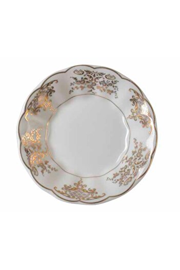 DUKKANI ISTANBUL Porcelain Tea Plate 6 Seater Tea Plates with Novice Pattern