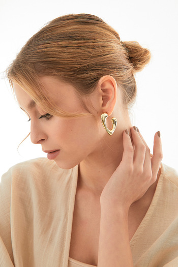 Fulla Moda Earrings with Heart