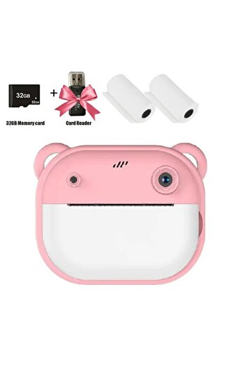 Choice Pink Children Digital Camera Instant Print for Kids Thermal Print Camera Instant Photo Printing Came