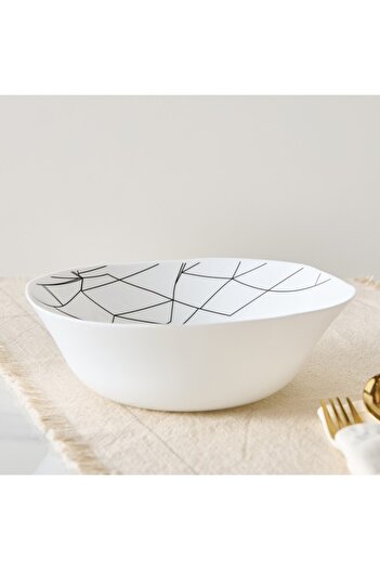 Home Box Crackle Opalware Serving Bowl 24 cm
