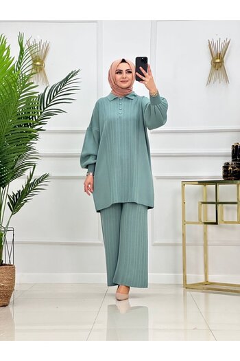 NİSUM MODA ΣΤΟΛΗ ΠΛΕΚΤΟ ΠΑΝΤΕΛΟΝΙ POLO ΓΙΑΚΑ