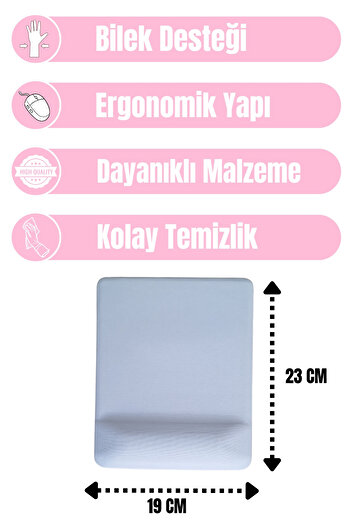 qoeuyl boutique Yazılımcı Mühendis I'm A Software Developer Baskılı Dikdörtgen Bilek Destekli Mousepad