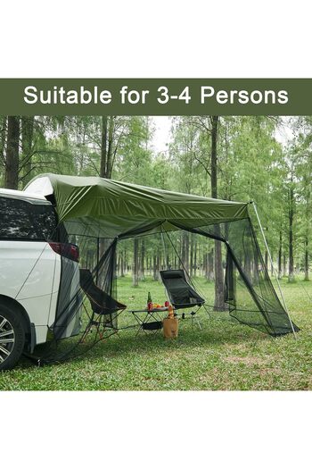 COOYA Portable Travel Insect Control Rear Tent for Touring SUV, Waterproof, with Mesh for Bug Protection