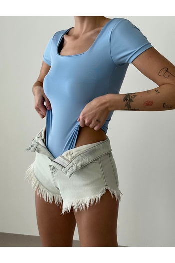 Friday Mood Women's Square Neck Bodysuit