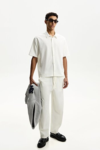 Bershka Pleated Baggy Jogger Trousers Ramadan