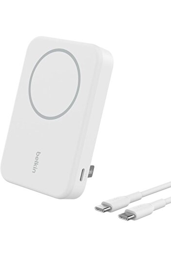 Belkin BOOSTCHARGE PRO MAGNETIC POWER BANK 8K, WHITE