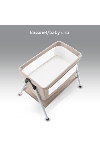 TEKNUM SLEEPZEN 2 Bedside Crib Bassinet - Ivory