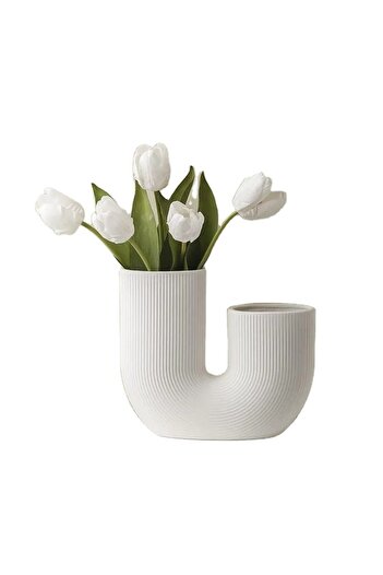 Qerhome Decorative Ceramic Pinterest Rainbow U Vase