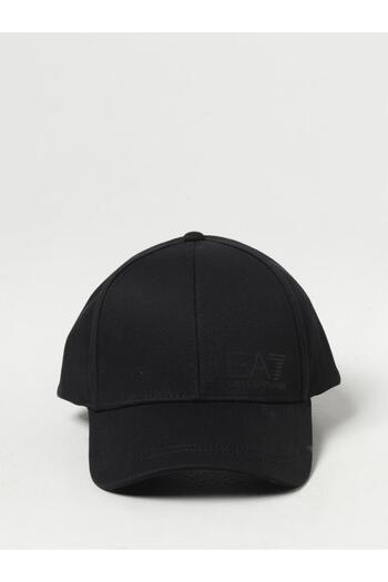 EA7 Ελαφρύ μαύρο βαμβακερό αθλητικό καπέλο - Unisex, αναπνεύσιμο 7X 000005   AF11989-MC005