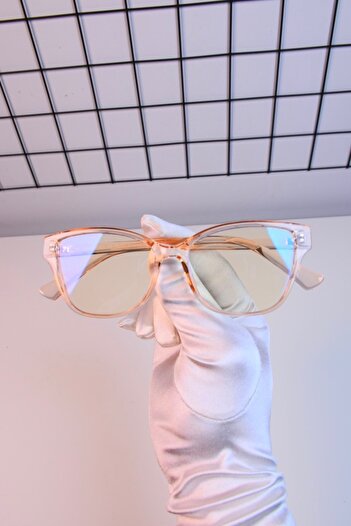 LOOKUP Mavi Işık Korumalı Ekran Gözlük Unisex Optik Uyumlu TR90 Kırılmaz Çerçeve Şeffaf Cam 50-19-140