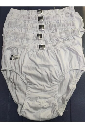 Tutku White Combed Cotton Men's Panties - 3 Pieces