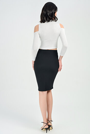 Sense Ottoman Skirt| Etk13320 Black