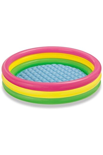 Intex 3-Neck Sunset Pool with Inflatable Base 114x25 Cm