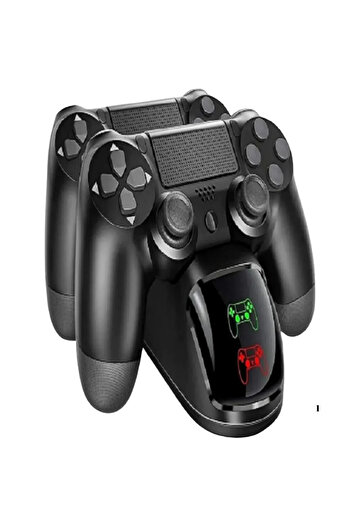 XİRA LED Göstergeli Çiftli Ps 4 Dualshock Joystick Oyun Kolu 2li Şarj Standı İstasyonu PS4 Pro PS4 Slim