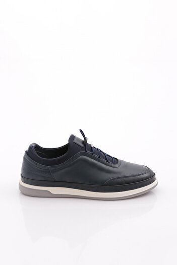 DGN Men's Sneakers Shoes Genuine Leather Navy Blue Navy Blue 103543616