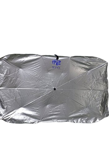 SYG Parbriz mașină tip umbrelă de soare pliabilă Parbriz față 140CM x 77 cm