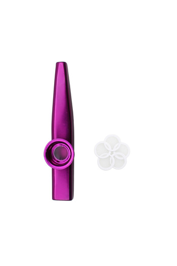 Choice Purple Metal Kazoo Musical Instruments Flutes Diaphragm Mouth Kazoos Musical Instruments Good Compan