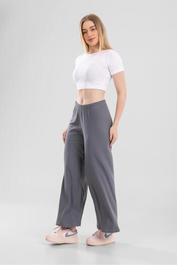 BAYKAR Women's Cotton Crew Neck Short Sleeve Solid Basic Crop T-Shirt 6221 White